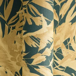 Vliestapete Blattmuster Dschungel Petrol Beige 79063-6