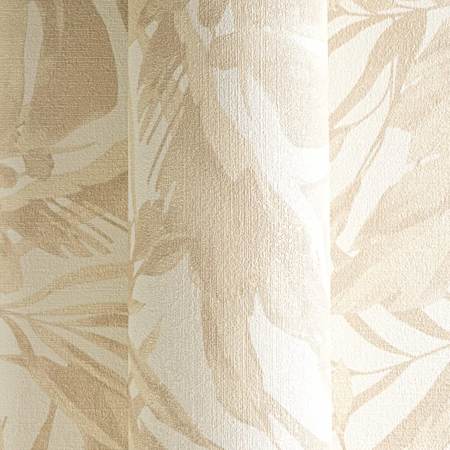 Vliestapete Blattmuster Dschungel Creme Beige 79063-1