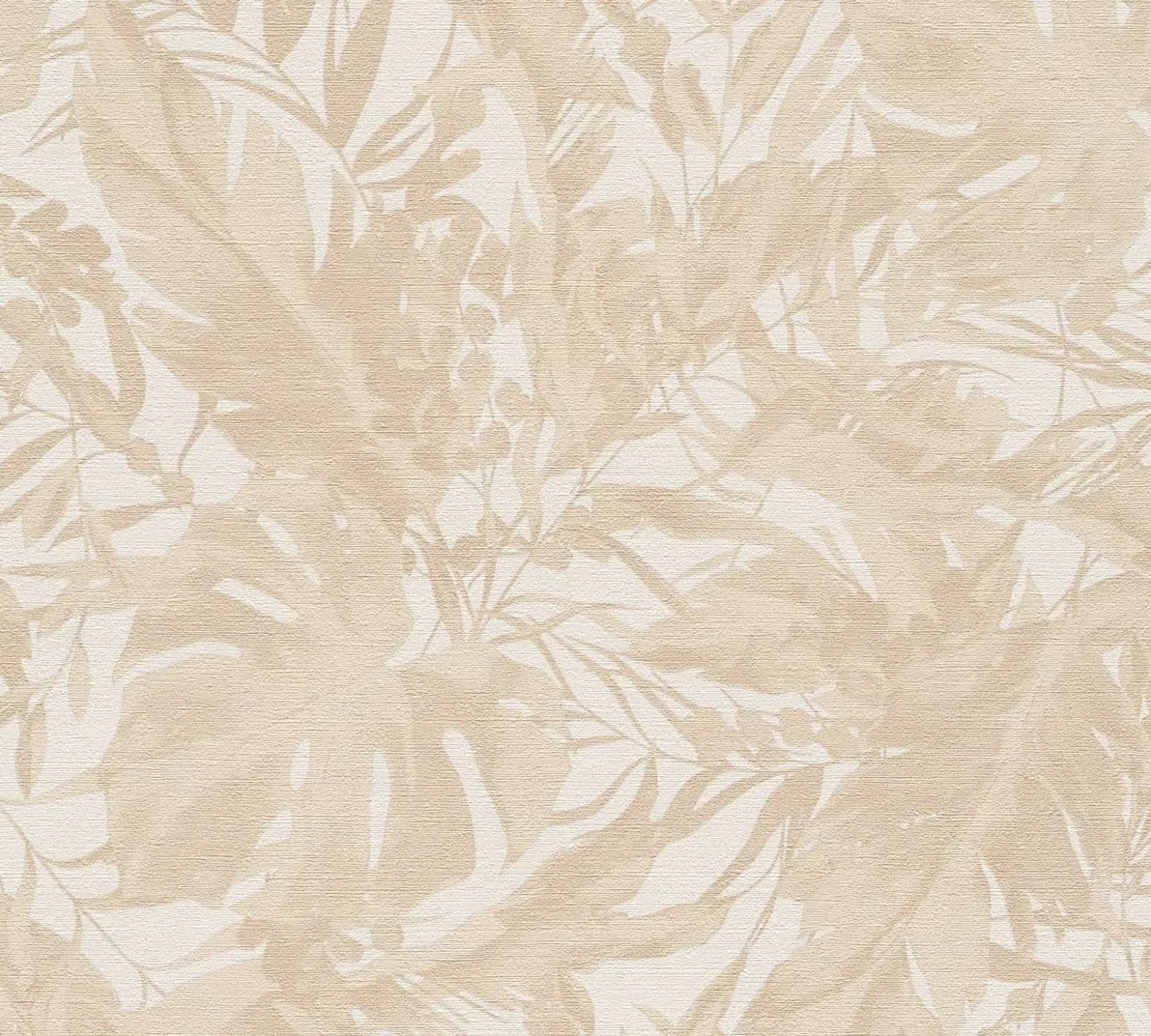 Vliestapete Blattmuster Dschungel Creme Beige 79063-1