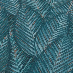 Vliestapete Blattmuster Dschungel Blau 10391-19