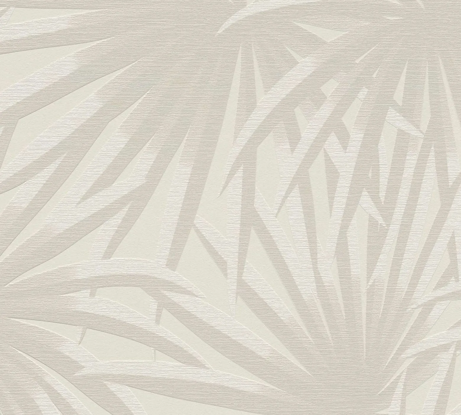 Vliestapete Blattmuster Dschungel Grau Creme 39338-1