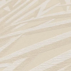 Vliestapete Blattmuster Dschungel Beige Creme 39338-2