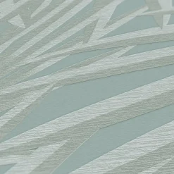 Vliestapete Blattmuster Dschungel Blau Grau 39338-4