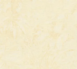 Vliestapete Blattmuster Gelb Creme Gold Metallic 39560-2