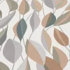 Vliestapete Blattmuster Grau Beige Grün 10431-07