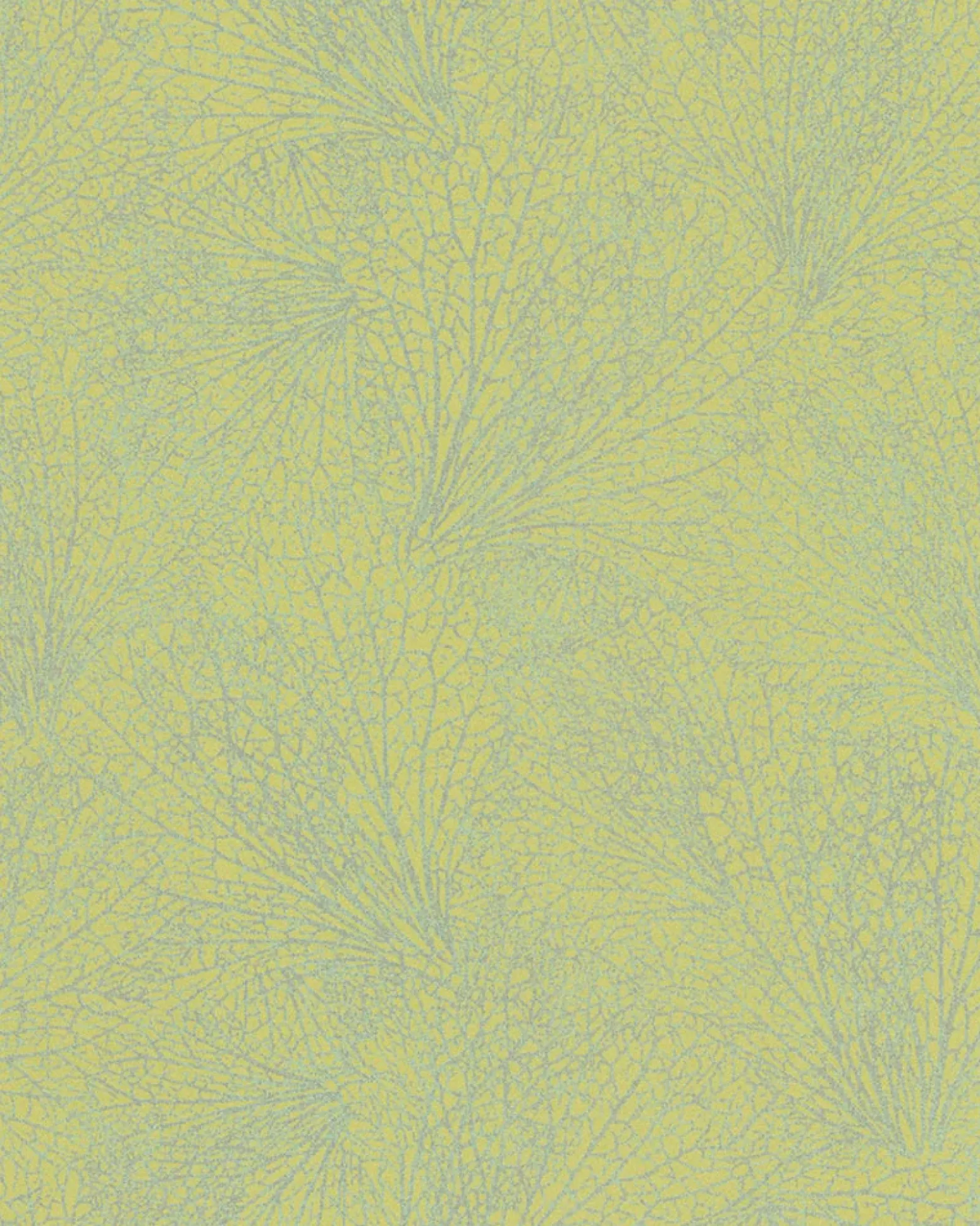 Vliestapete Blattmuster grüngelb silber Metallic 31331