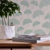 Vliestapete Blattmuster Struktur Beige Grün 38966-3