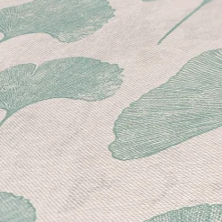 Vliestapete Blattmuster Struktur Beige Grün 38966-3