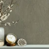 Vliestapete Blattmuster Struktur Braun Grau 35384