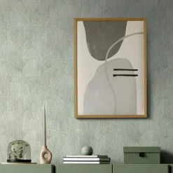 Vliestapete Blattmuster Struktur Grün Creme 35377