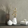 Vliestapete Blattmuster Struktur Grau Braun 35383