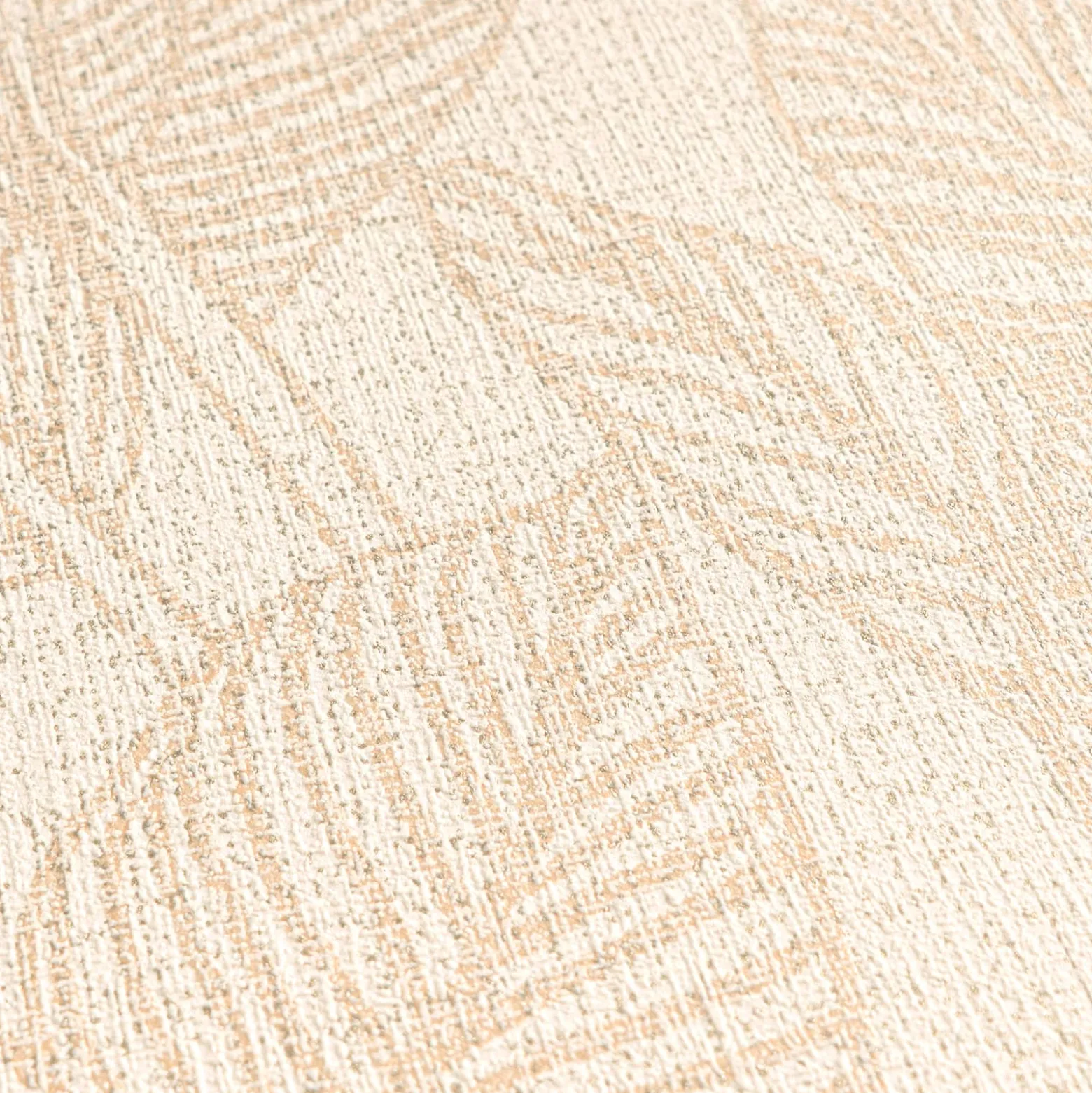 Vliestapete Blattmuster Tropen Creme Beige 79064-2