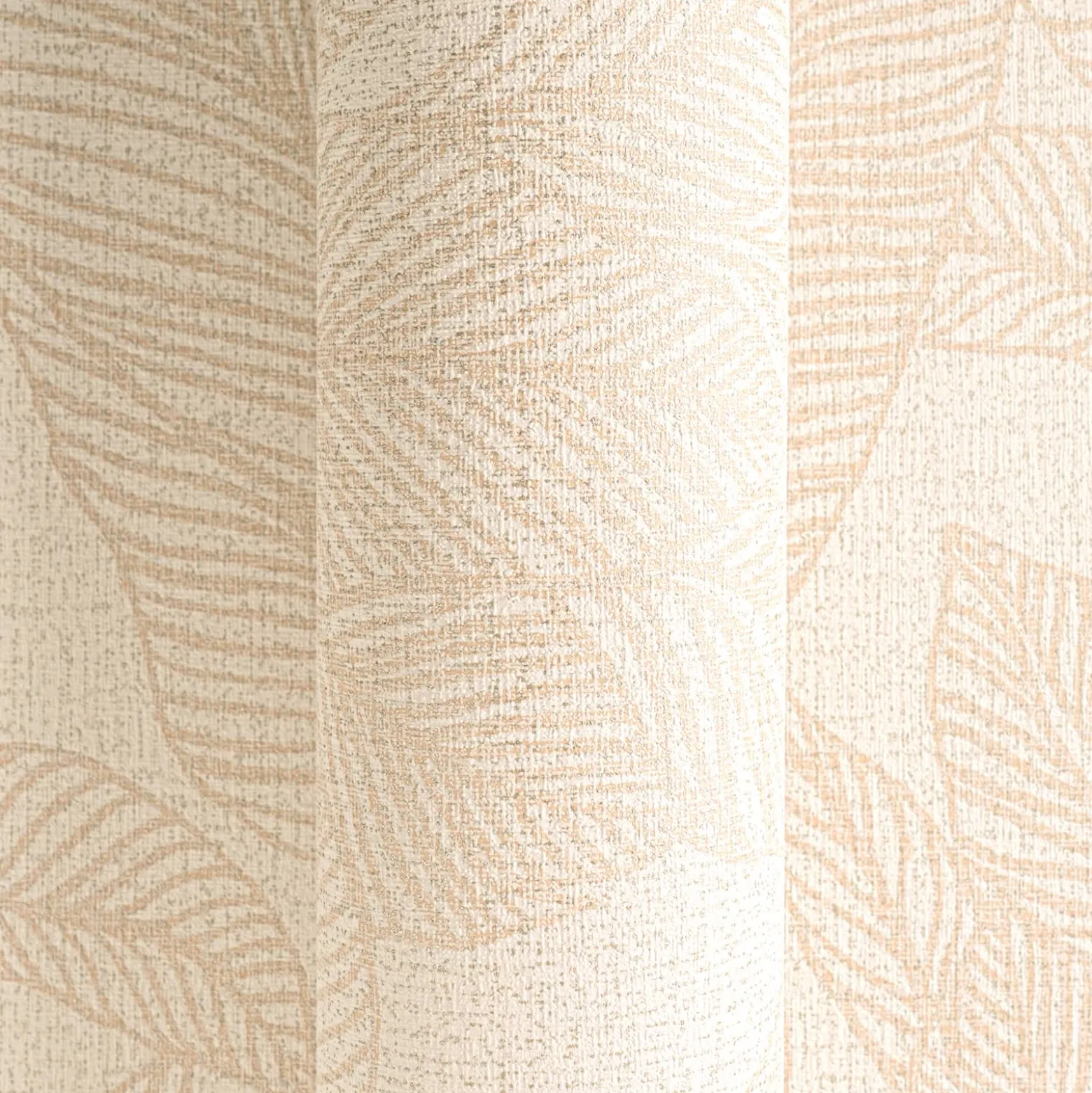 Vliestapete Blattmuster Tropen Creme Beige 79064-2