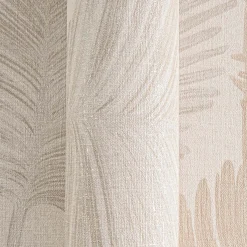 Vliestapete Blattmuster Tropen Grau Beige Glanz 78673-1