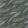 Vliestapete Blau Grün Blattmotiv 10257-08