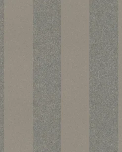 Vliestapete Blockstreifen braun silber Metallic 31328