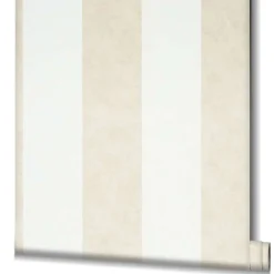 Vliestapete Block Streifen Weiß Beige Glitzer 34413