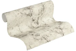 Vliestapete Blütenranken creme weiß braun 37420-2