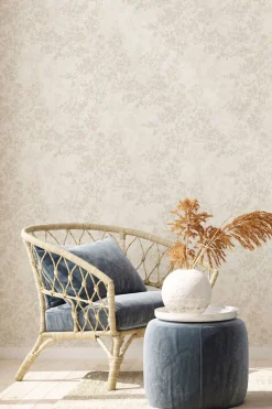 Vliestapete Blütenzweige creme grau beige 37397-2