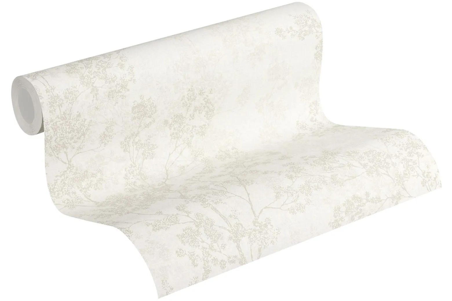 Vliestapete Blütenzweige creme grau beige 37397-2