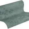 Vliestapete Blütenzweige grün creme 37397-3