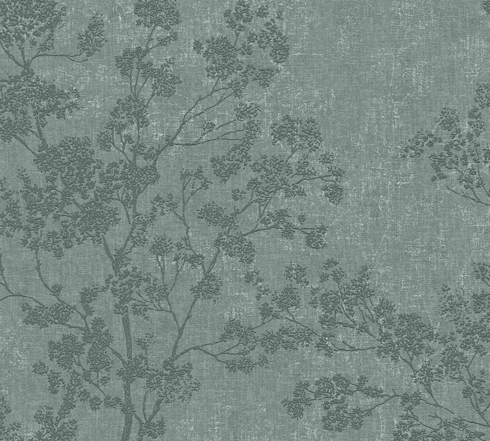Vliestapete Blütenzweige grün creme 37397-3