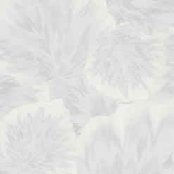 Vliestapete Blätter Abstrakt Weiß Creme Metallic 10402-01