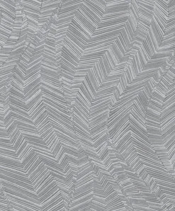 Vliestapete Blätter Abstrakt Grau Weiß Metallic A62101