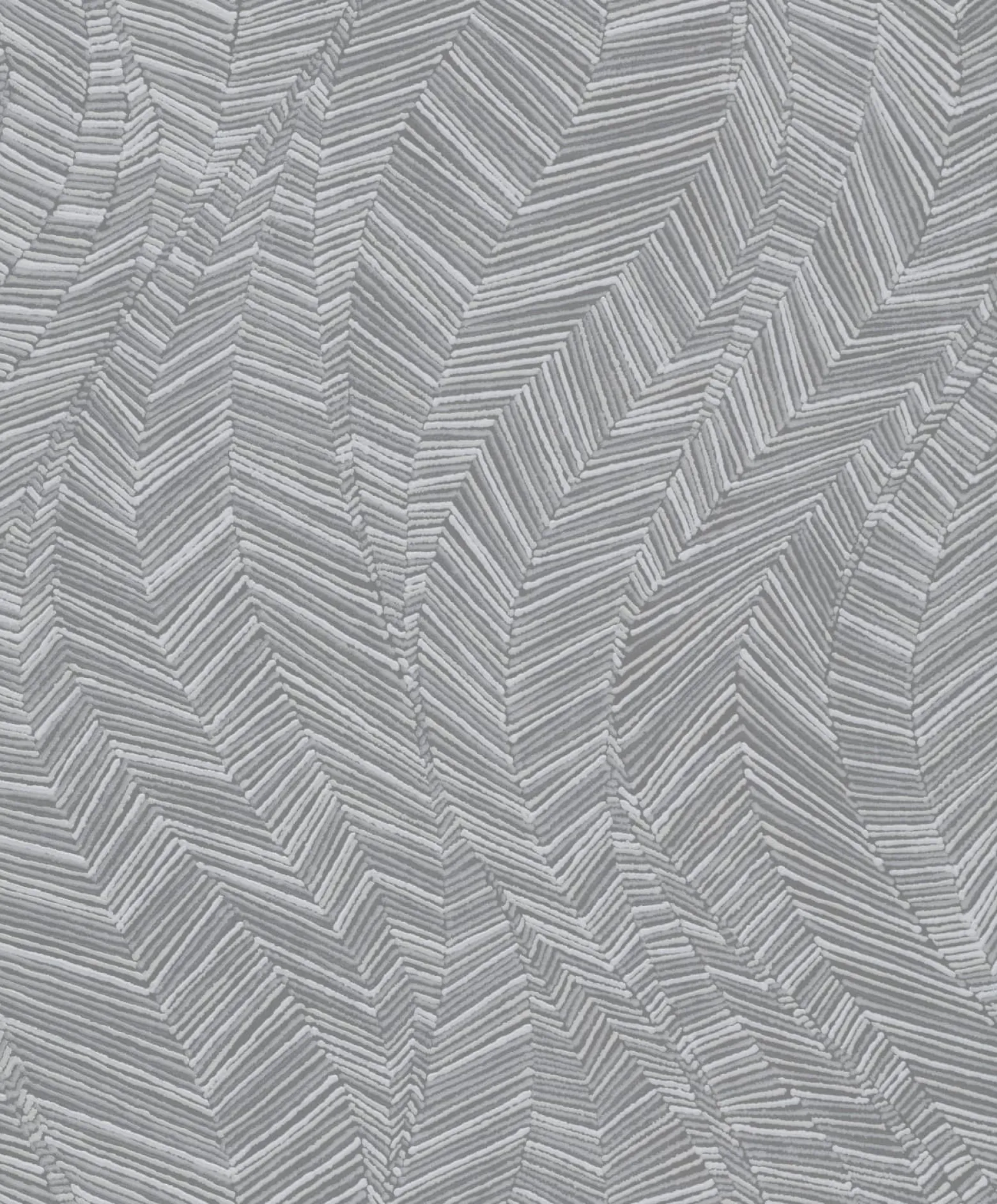Vliestapete Blätter Abstrakt Grau Weiß Metallic A62101