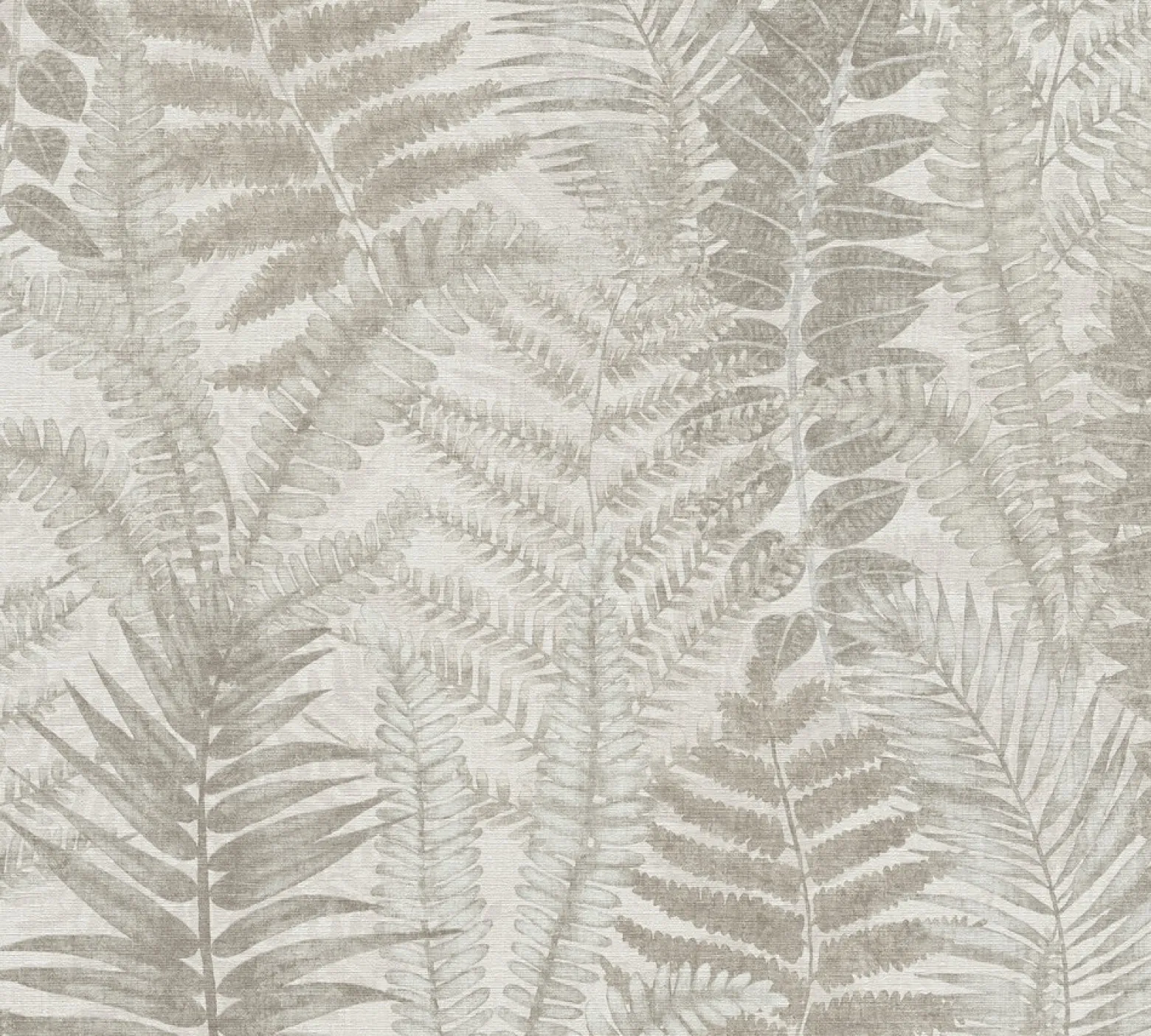 Vliestapete Blätter Aquarell Grau Beige 39347-5