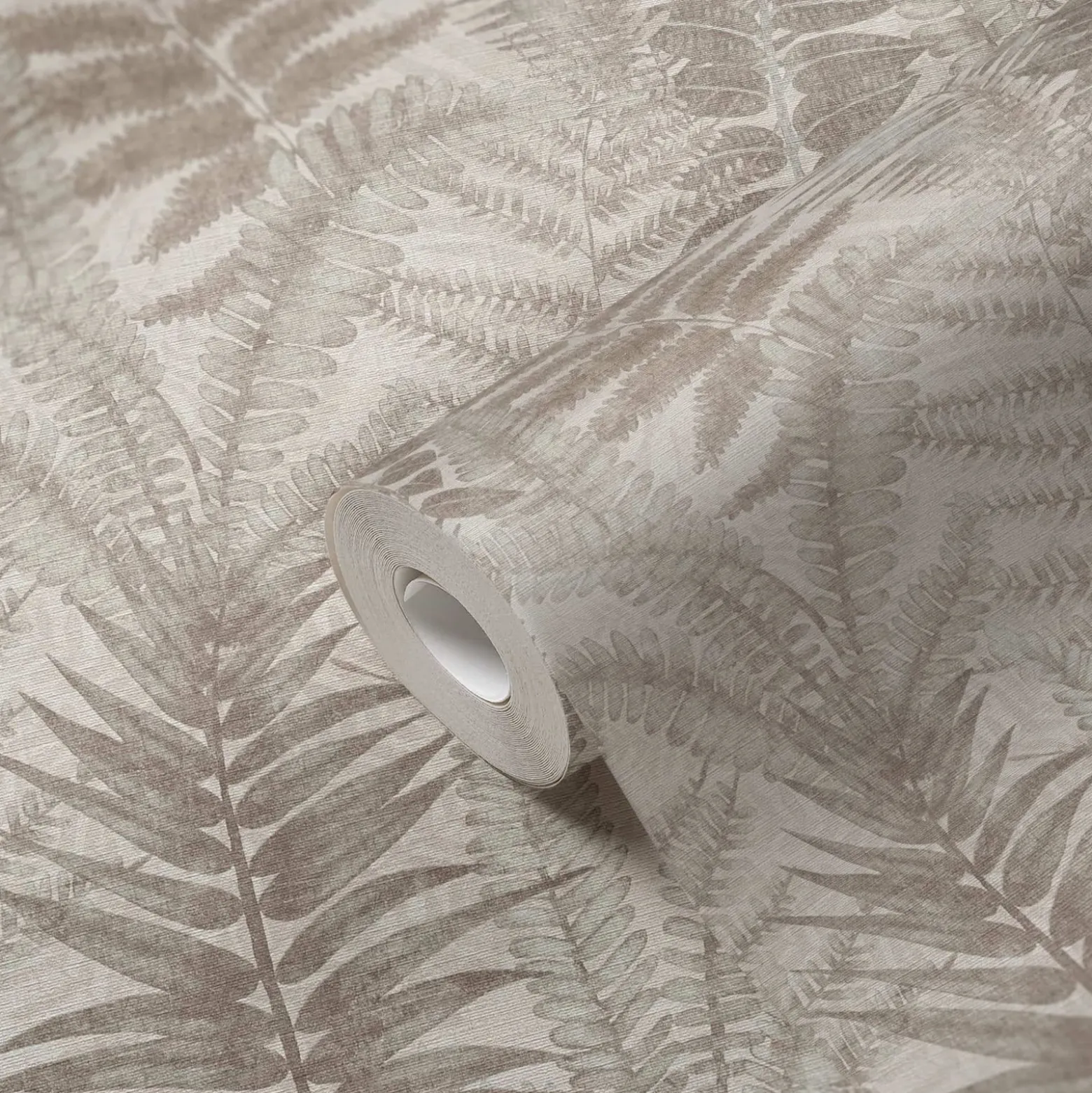 Vliestapete Blätter Aquarell Grau Beige 39347-5