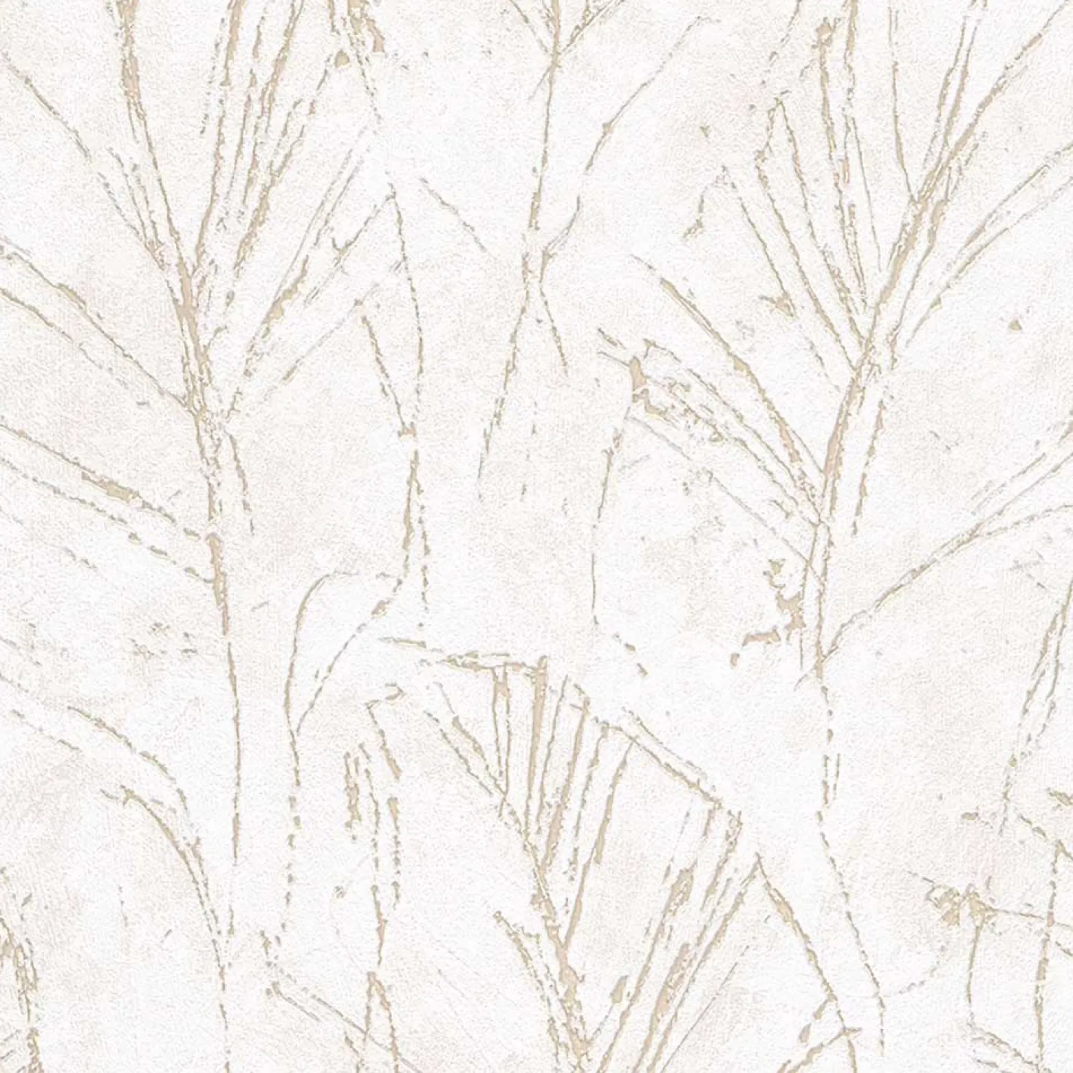 Vliestapete Blätter Beige Gold Metallic 10321-02