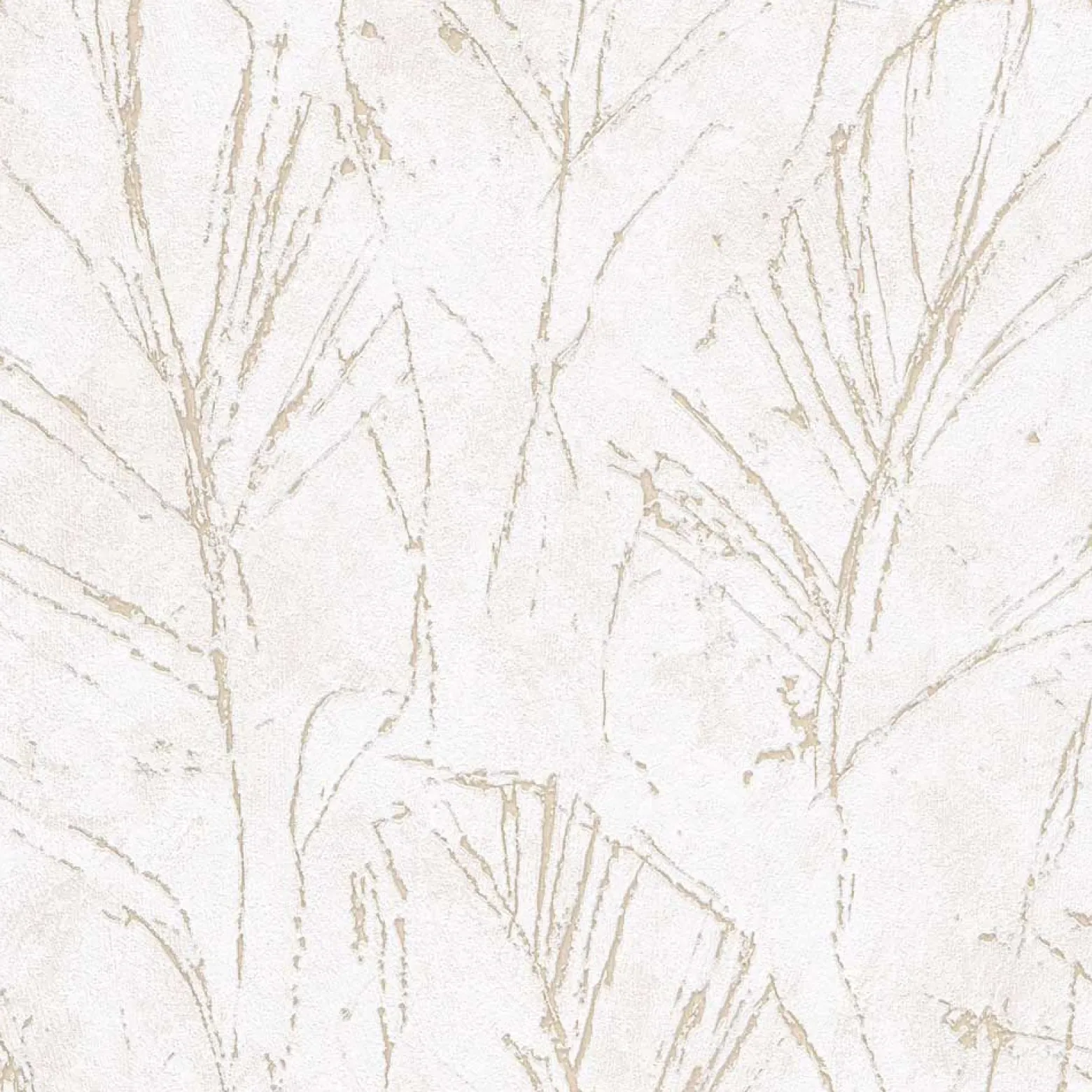 Vliestapete Blätter Beige Gold Metallic 10321-02