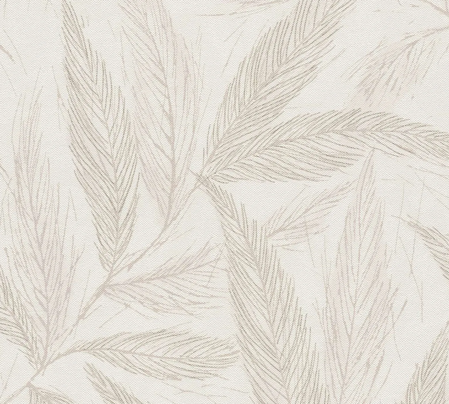 Vliestapete Blätter Beige Grau Silber Metallic 79096-2