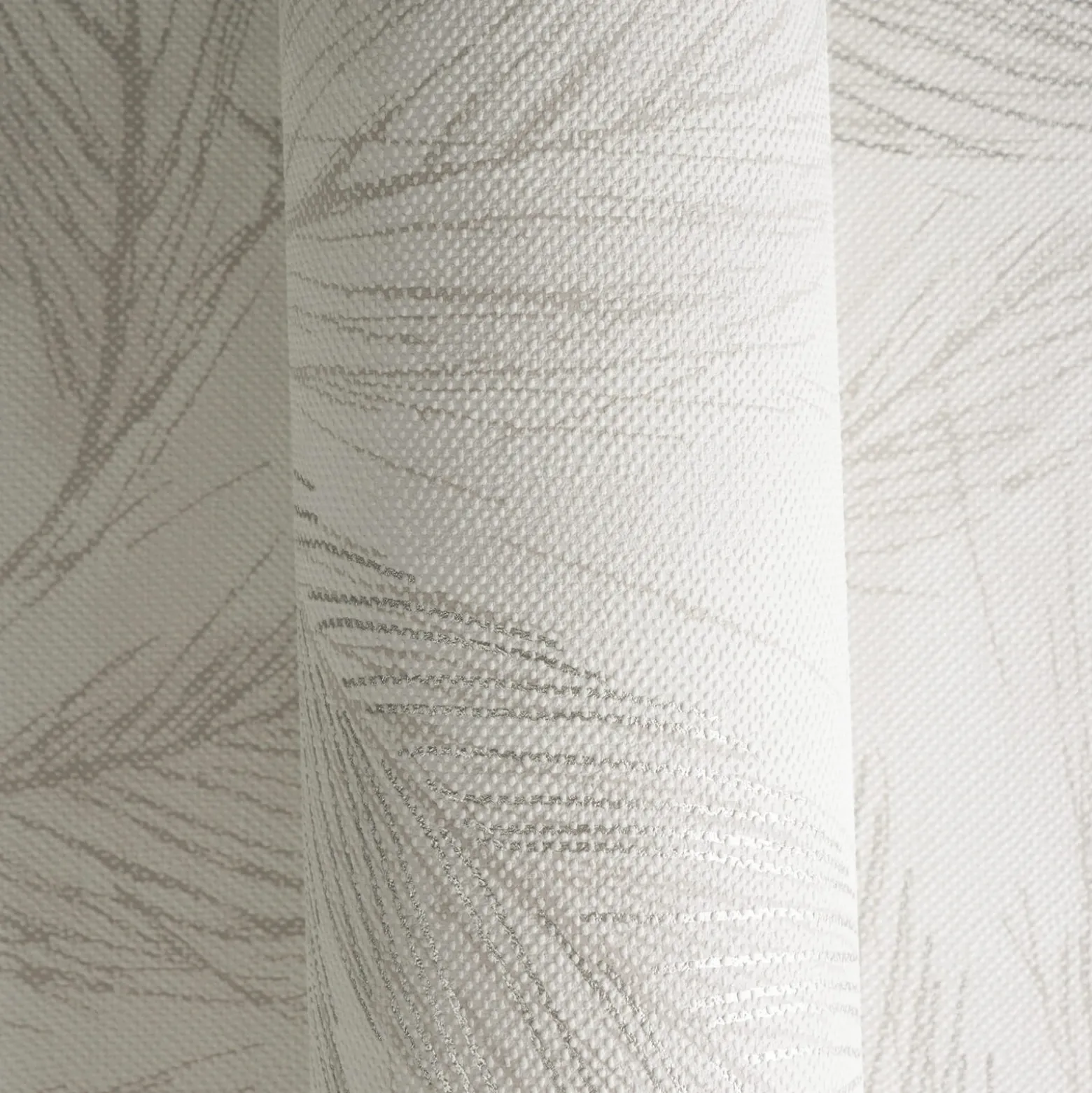 Vliestapete Blätter Beige Grau Silber Metallic 79096-2