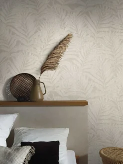 Vliestapete 34004 Blätter Beige Grau Marburg
