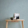 Vliestapete Blätter Blau Silber Metallic 38600-4