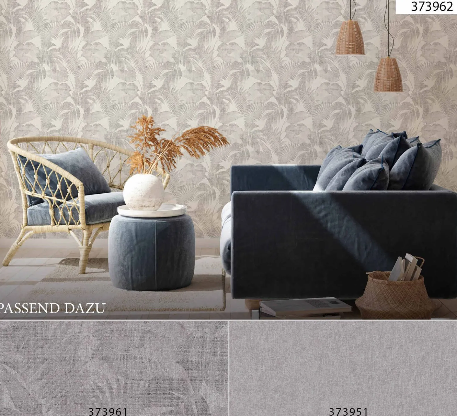 Vliestapete Blätter creme braun 37396-2