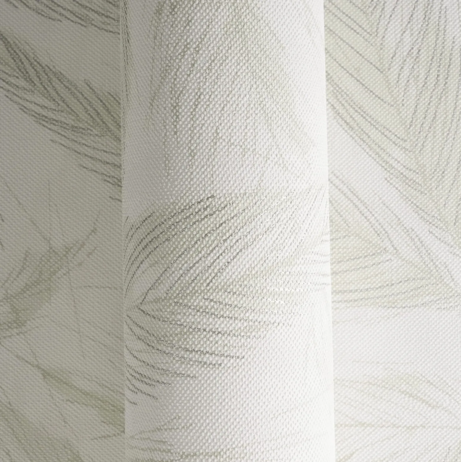 Vliestapete Blätter Creme Grün Silber Metallic 79096-1