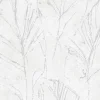 Vliestapete Blätter Creme Silber Metallic 10321-31