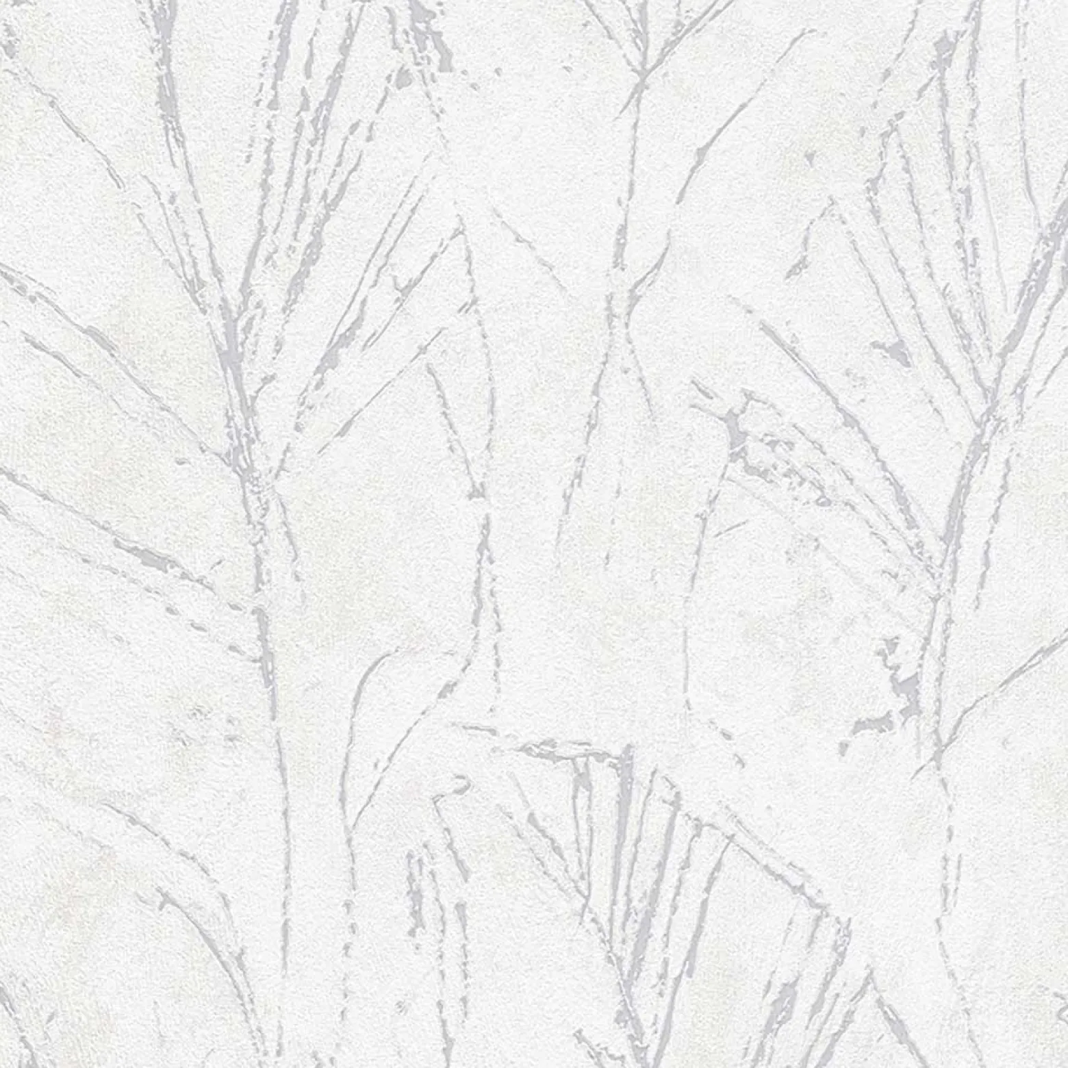 Vliestapete Blätter Creme Silber Metallic 10321-31