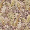 Vliestapete Blätter Dschungel Lila Beige Grün A58401