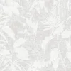 Vliestapete Blätter Dschungel Grau Weiß Metallic 78203-3