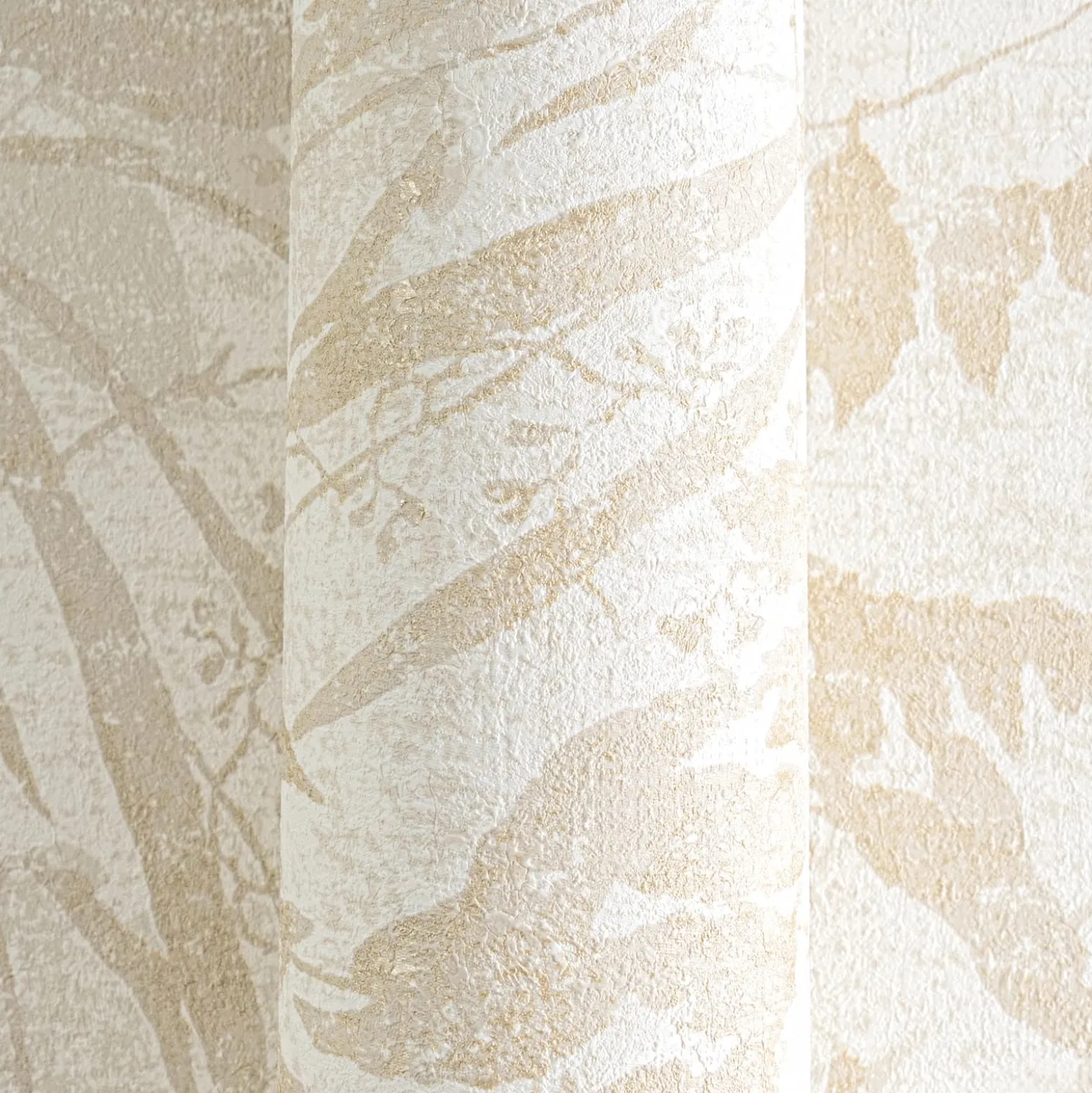 Vliestapete Blätter Dschungel Creme Beige Metallic 78203-2