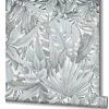 Vliestapete Blätter Dschungel Floral grau-blau 33306