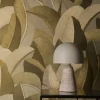 Vliestapete Blätter Dschungel Beige Gold Metallic 79039-3