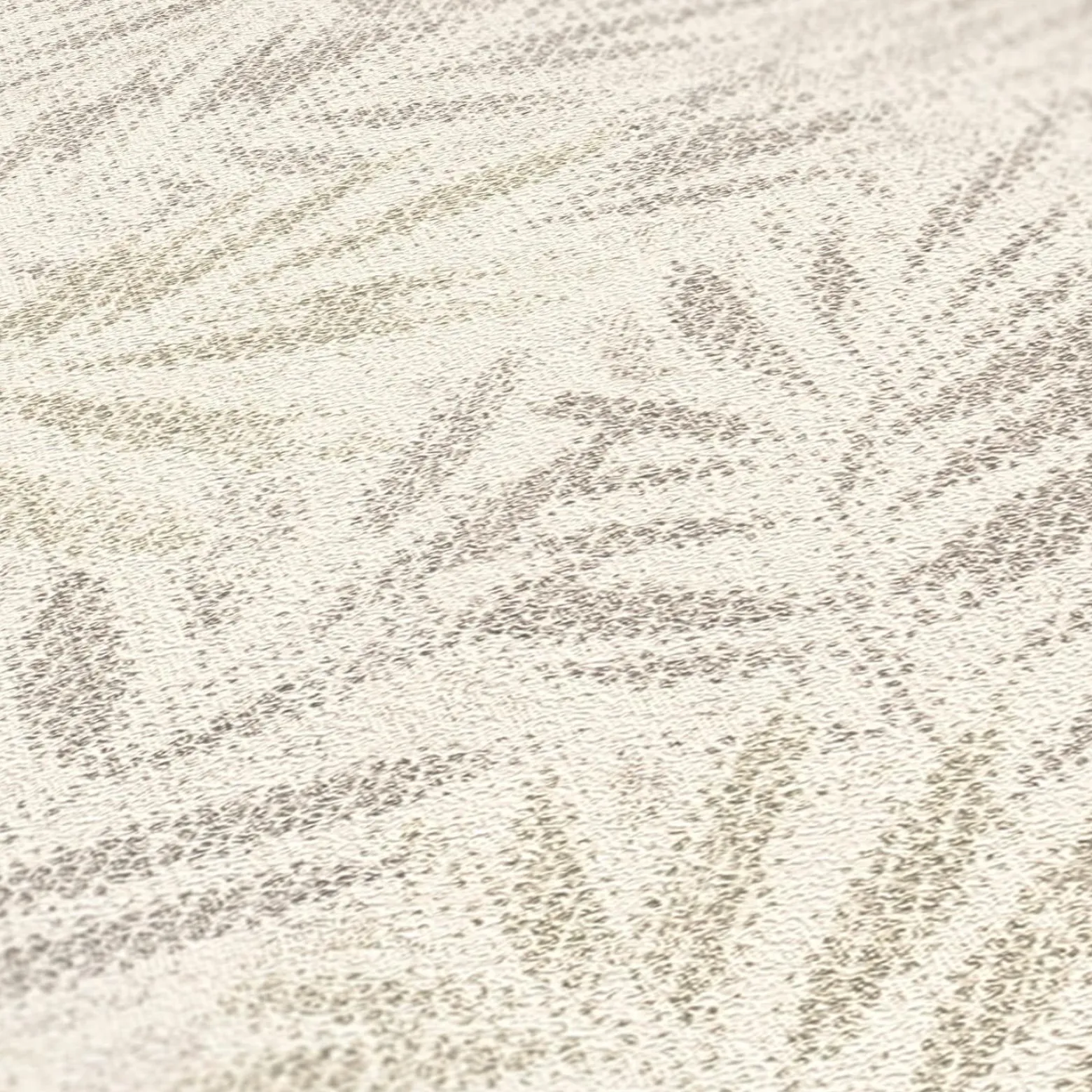 Vliestapete Blätter Farne Metallic Creme Silber 39120-2
