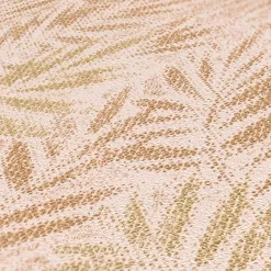 Vliestapete Blätter Farne Metallic Rosa Gold 39120-3