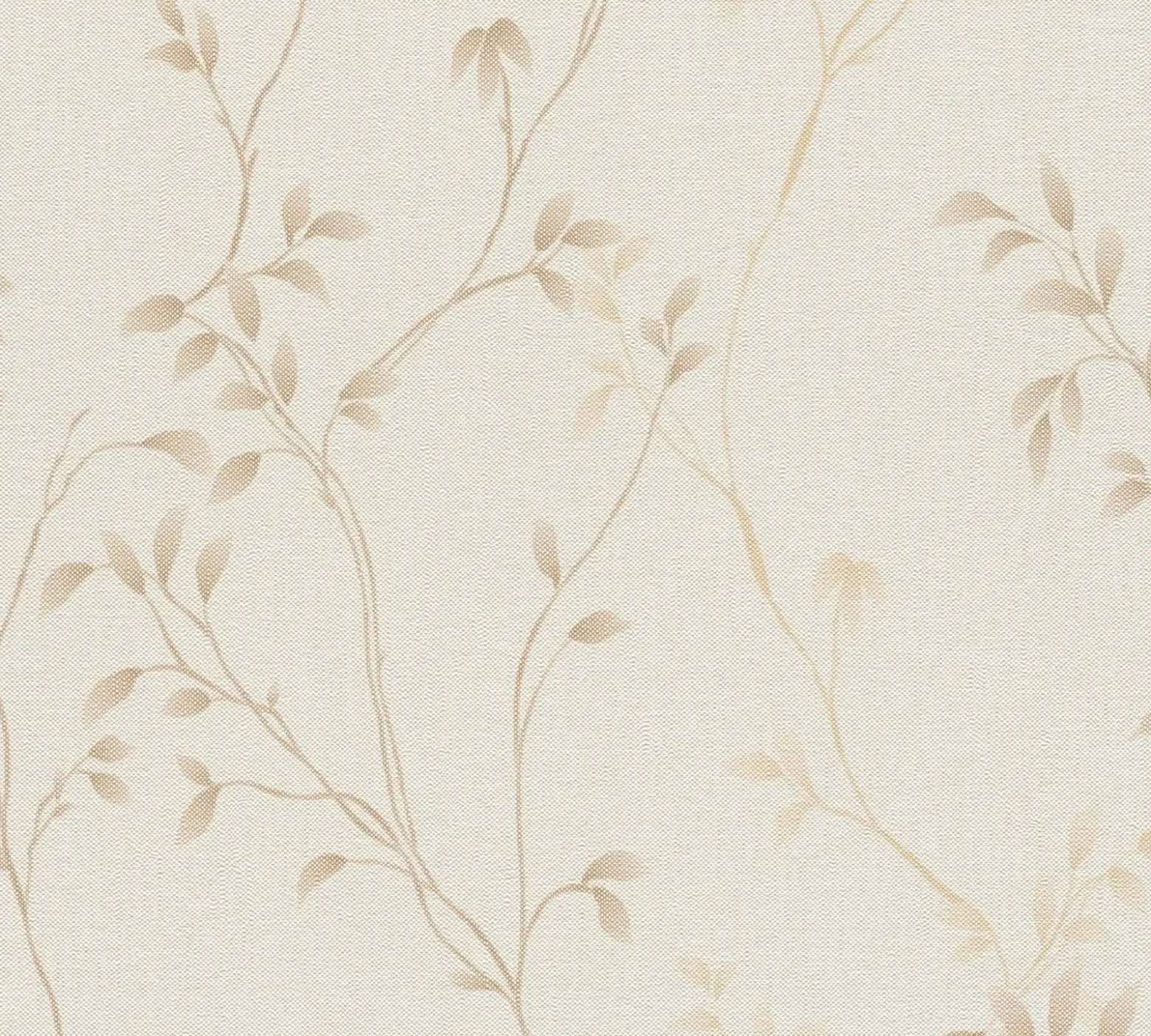 Vliestapete Blätter Floral Aquarell Beige Braun 39767-1