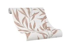 Vliestapete Blätter Floral beige braun Marburg 32203